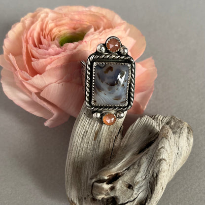 Dendritic Agate Ring